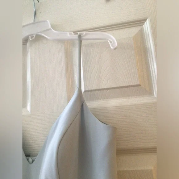 Hayley Paige Light Blue Formal Bridesmaid Dress - Picture 6 of 6